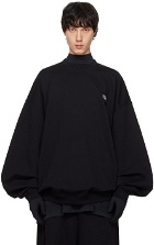 VETEMENTS Black Embroidered Sweatshirt