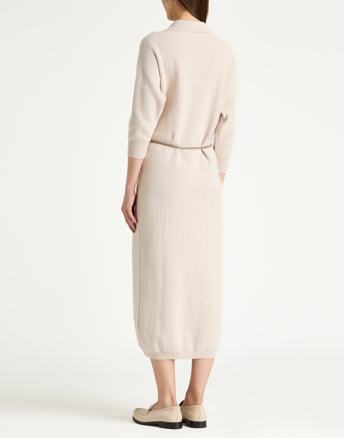 Peserico Womens Midi dress in Beige