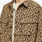 Wacko Maria Men's Leopard Fatigue Jacket in Beige