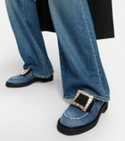 Roger Vivier Viv' Rangers denim loafers