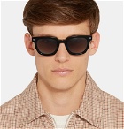Ermenegildo Zegna - Square-Frame Acetate Sunglasses - Black
