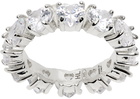 Hatton Labs Silver Heart Eternity Ring