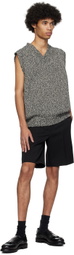 Róhe Black & White V-Neck Vest