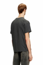 Diesel Regular T-shirt with D appliqué - T-Shirts Mens in Grey