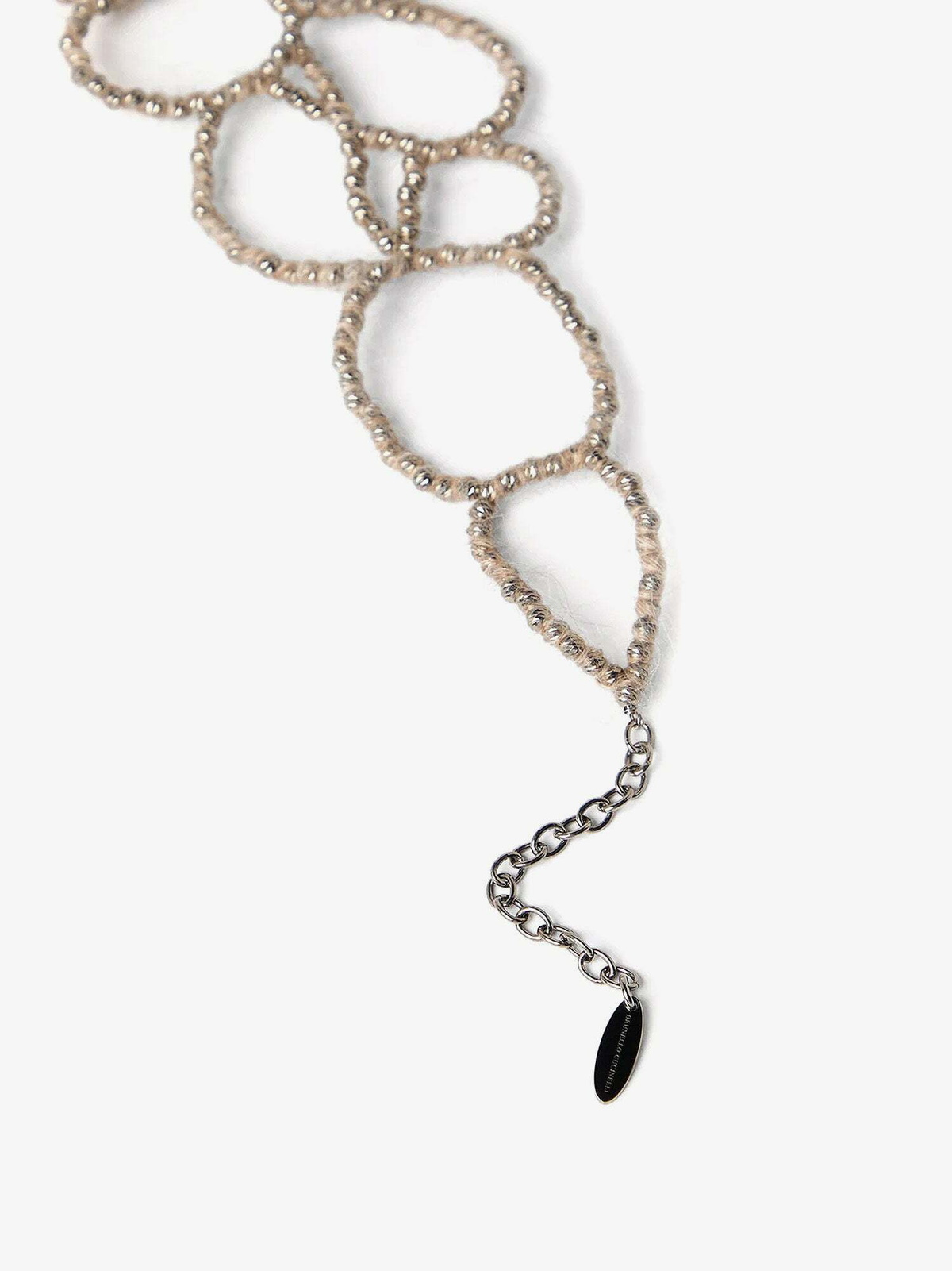 ネックレス・ペンダント BRUNELLO CUCINELLI Necklace in jewellery Brunello Cucinelli Necklace silver bead waterfall fringe