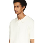 Helmut Lang Off-White Cable Polo
