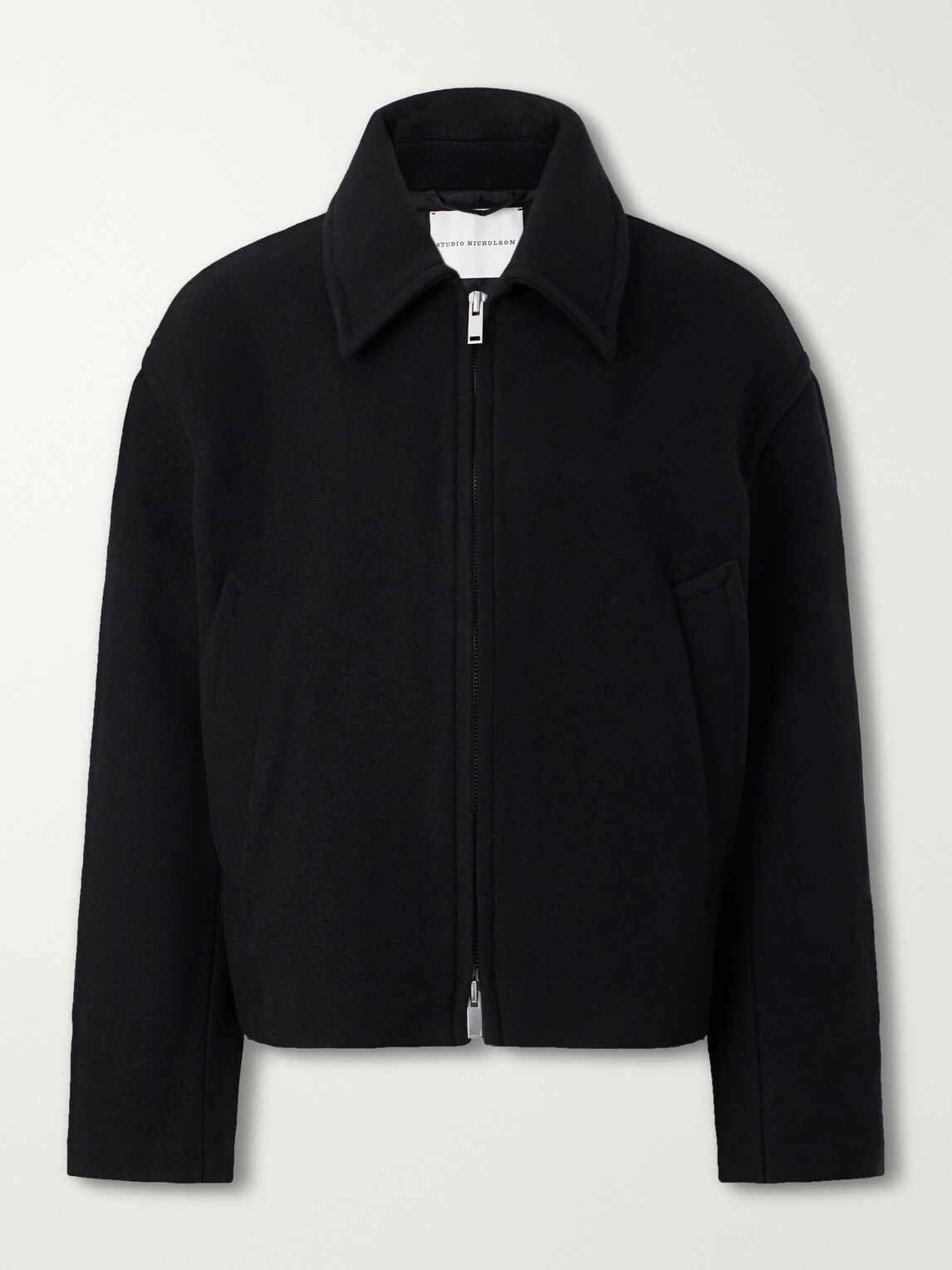 Studio Nicholson - Wool and Cashmere-Blend Zip-Up Blouson Jacket - Black