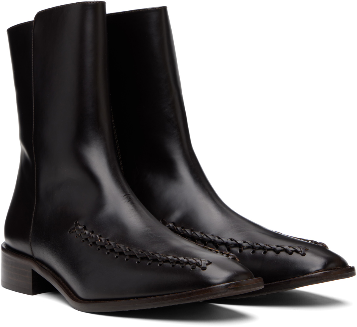 HEREU Brown Metla Polished Boots