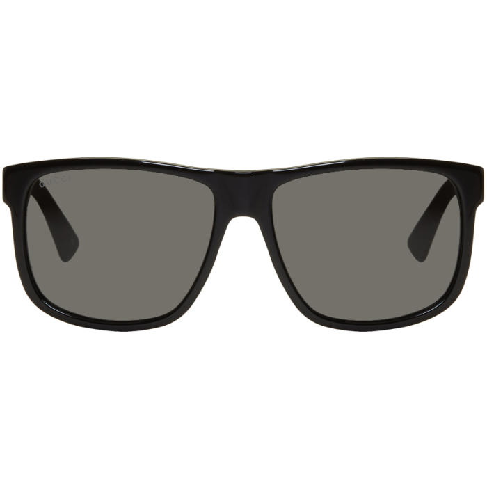 Photo: Gucci Black Oversized Rectangular Sunglasses