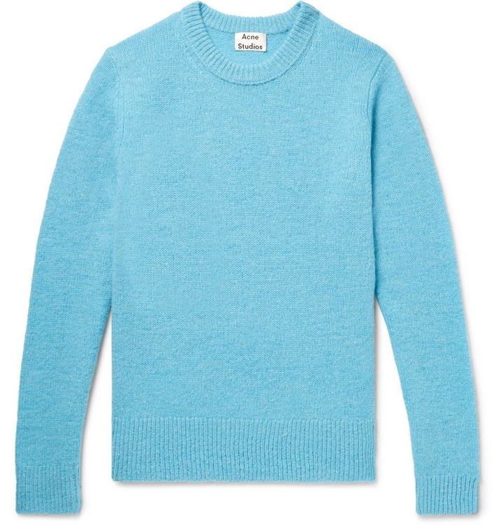 Photo: Acne Studios - Kai Mélange Wool Sweater - Men - Turquoise