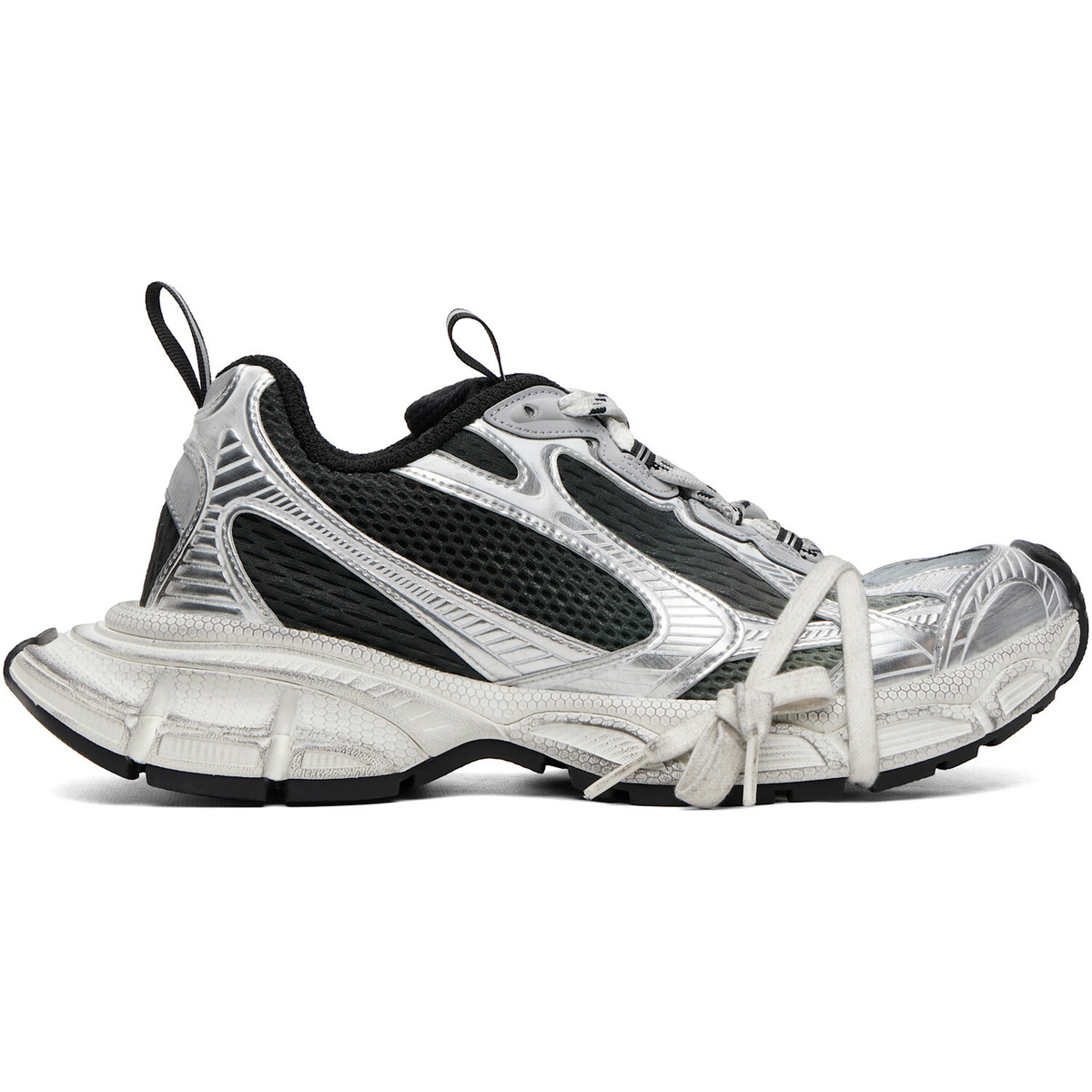 Balenciaga Silver & Black 3XL Gradient Sneakers