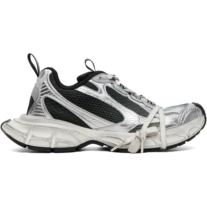 Photo: Balenciaga Silver & Black 3XL Gradient Sneakers