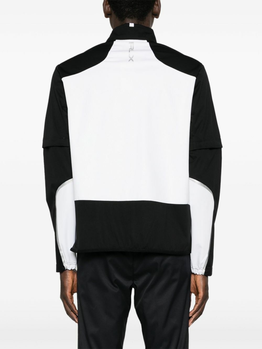 RLX Ralph Lauren Black Stratus Windbreaker Logo-Embroidered