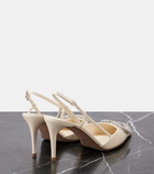 Valentino Garavani VLogo Signature leather slingback pumps