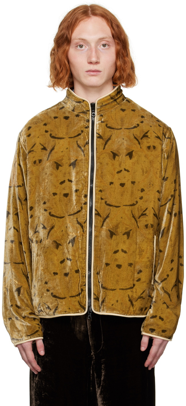 Karu Research Brown Hand-Printed Jacket