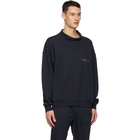 Essentials SSENSE Exclusive Navy Logo Mock Neck Sweatshirt