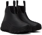 Moncler Black Aqua High Rain Boots