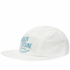 Maison Kitsuné Men's Palais Royal 5 Panel Cap in Milk