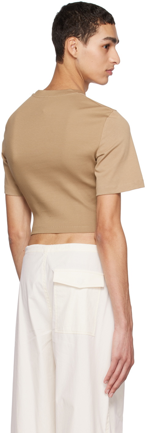 Dion Lee Khaki Corset T-Shirt