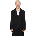 Dries Van Noten Black Cotton & Wool Twill Blazer