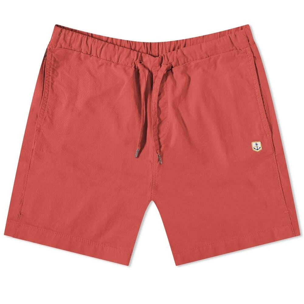 Photo: Armor-Lux Men's Drawstring Short in Cranberry