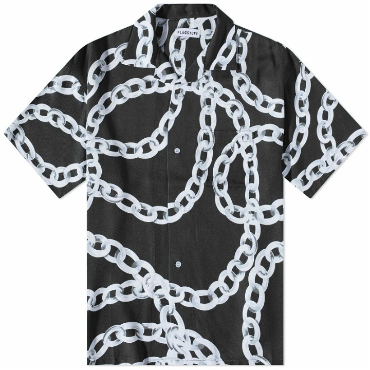 Photo: Flagstuff Men's Chain Vacation Shirt in Black