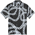 Flagstuff Men's Chain Vacation Shirt in Black