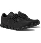 On - Cloud Rubber-Trimmed Mesh Running Sneakers - Black