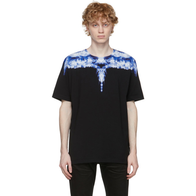 Photo: Marcelo Burlon County of Milan Black and Blue Wings T-Shirt