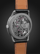 Hermès Timepieces - Slim d'Hermès Squelette Lune 39.5mm Automatic Titanium and Leather Watch, Ref. No. 054695WW00