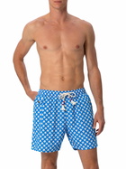 MC2 Saint Barth Man Lightweight Fabric Swim-shorts Lighting 70 With Seastars Print