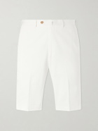 De Petrillo - Straight-Leg Cotton-Blend Twill Shorts - White