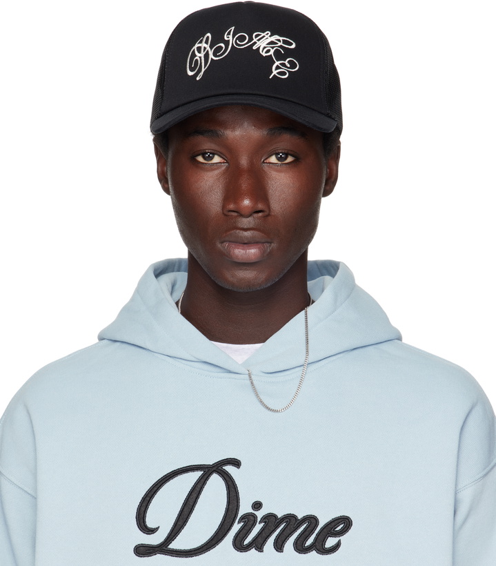 Photo: Dime Black Embroidered Fighter Trucker Cap