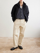 Barena - Wide-Leg Cotton-Blend Gabardine Trousers - Neutrals