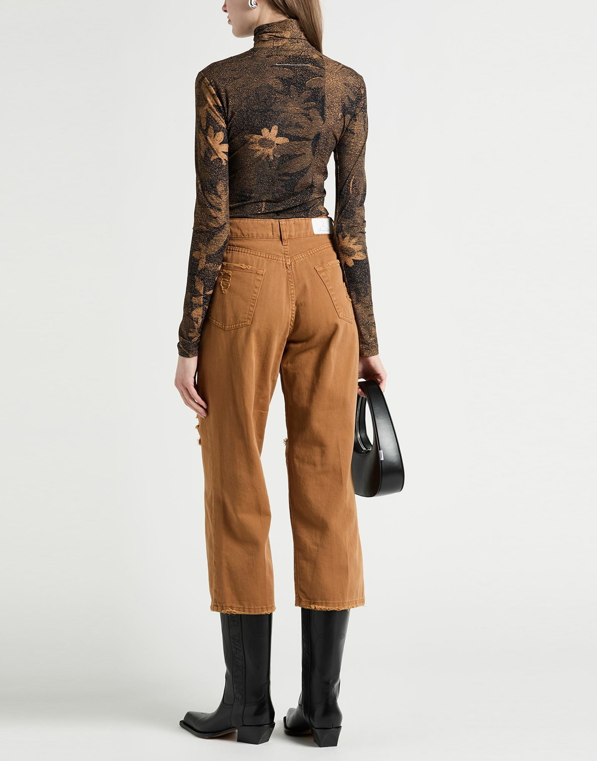 Berna Womens Jeans in Brown