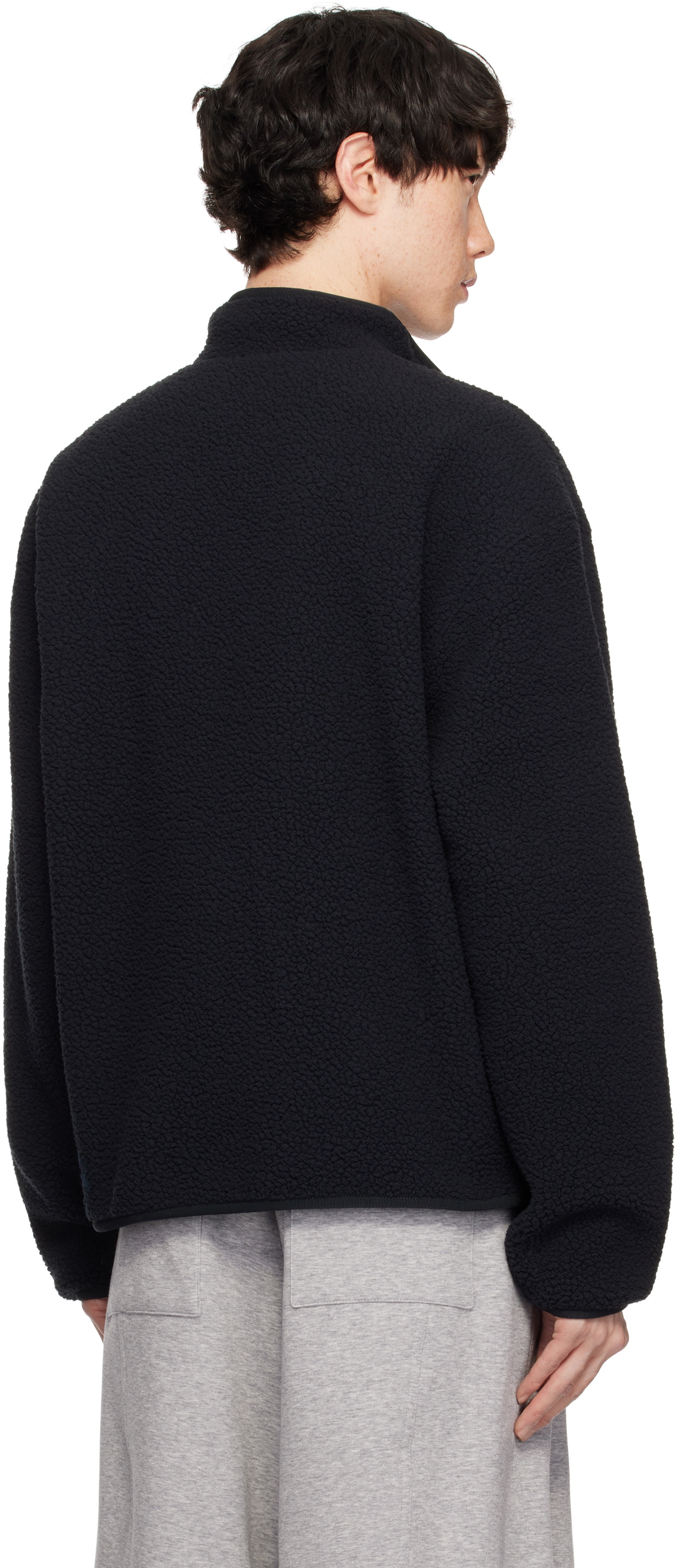 Nike Jordan Black Jordan Flight High-Pile Fleece Jacket