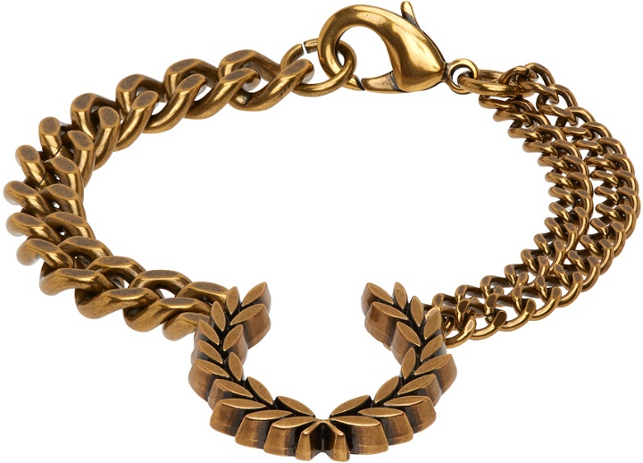 Photo: Fred Perry Gold Double Chain Laurel Wreath Bracelet