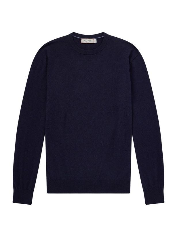 Photo: Canali - Cashmere Sweater - Blue