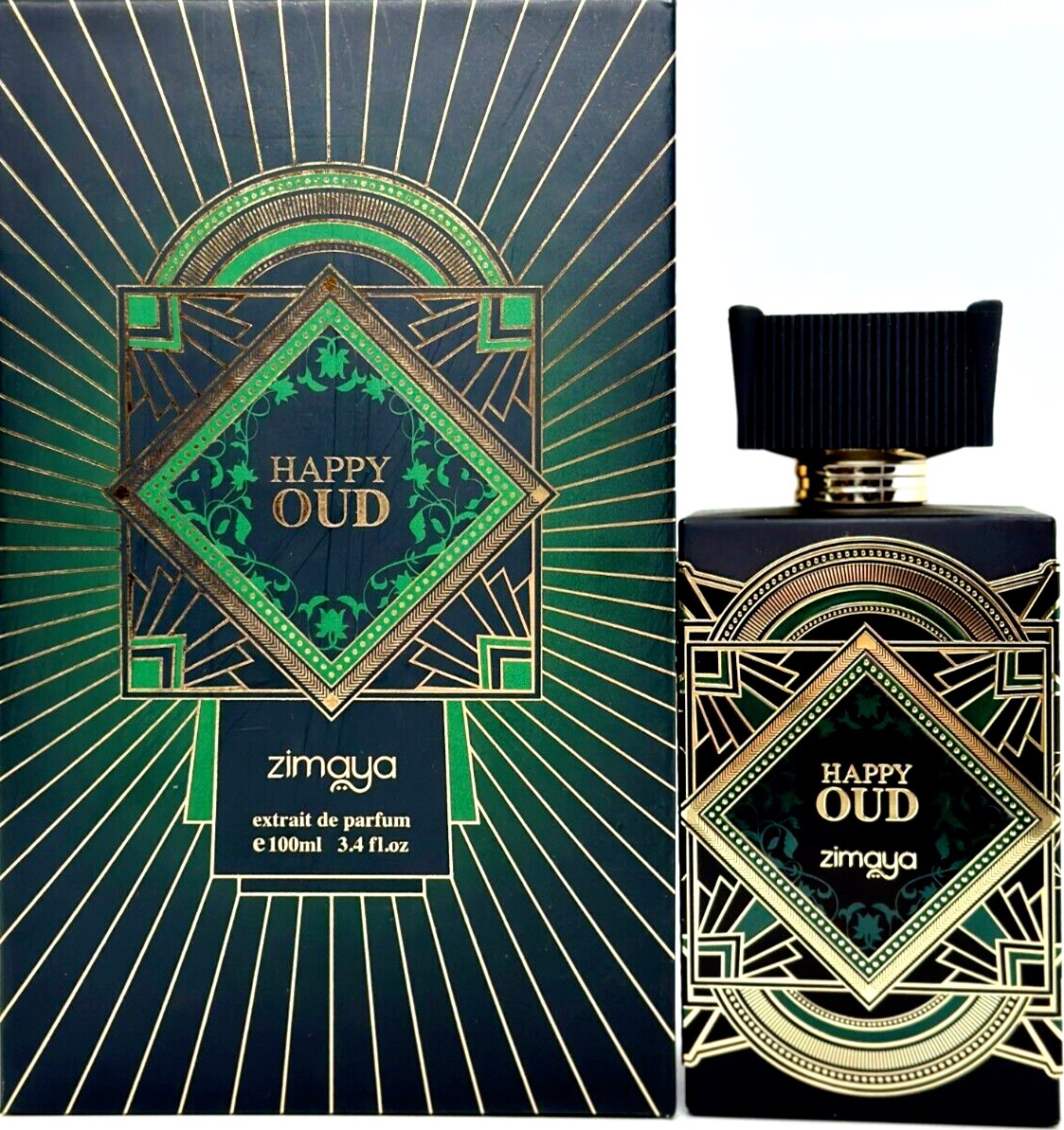 Zimaya Unisex Happy Oud Extrait de Parfum Spray 3.4 oz Fragrances 6290171072218