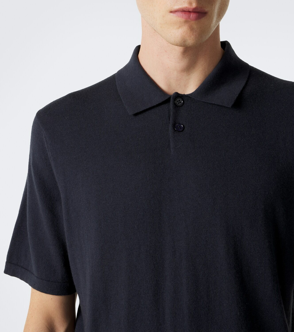 Lisa Yang Keir cotton and cashmere polo shirt