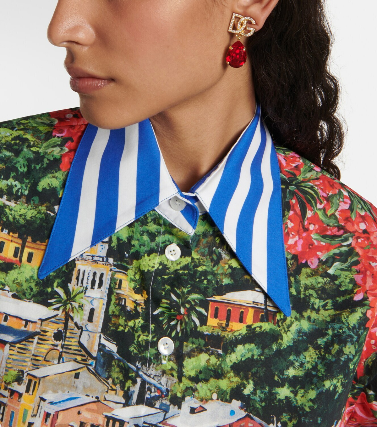 Dolce&Gabbana DG crystal clip-on earrings
