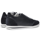 Brunello Cucinelli - Leather and Suede Sneakers - Blue