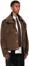 NULLUS Brown Multi-Form Aero Collar Jacket