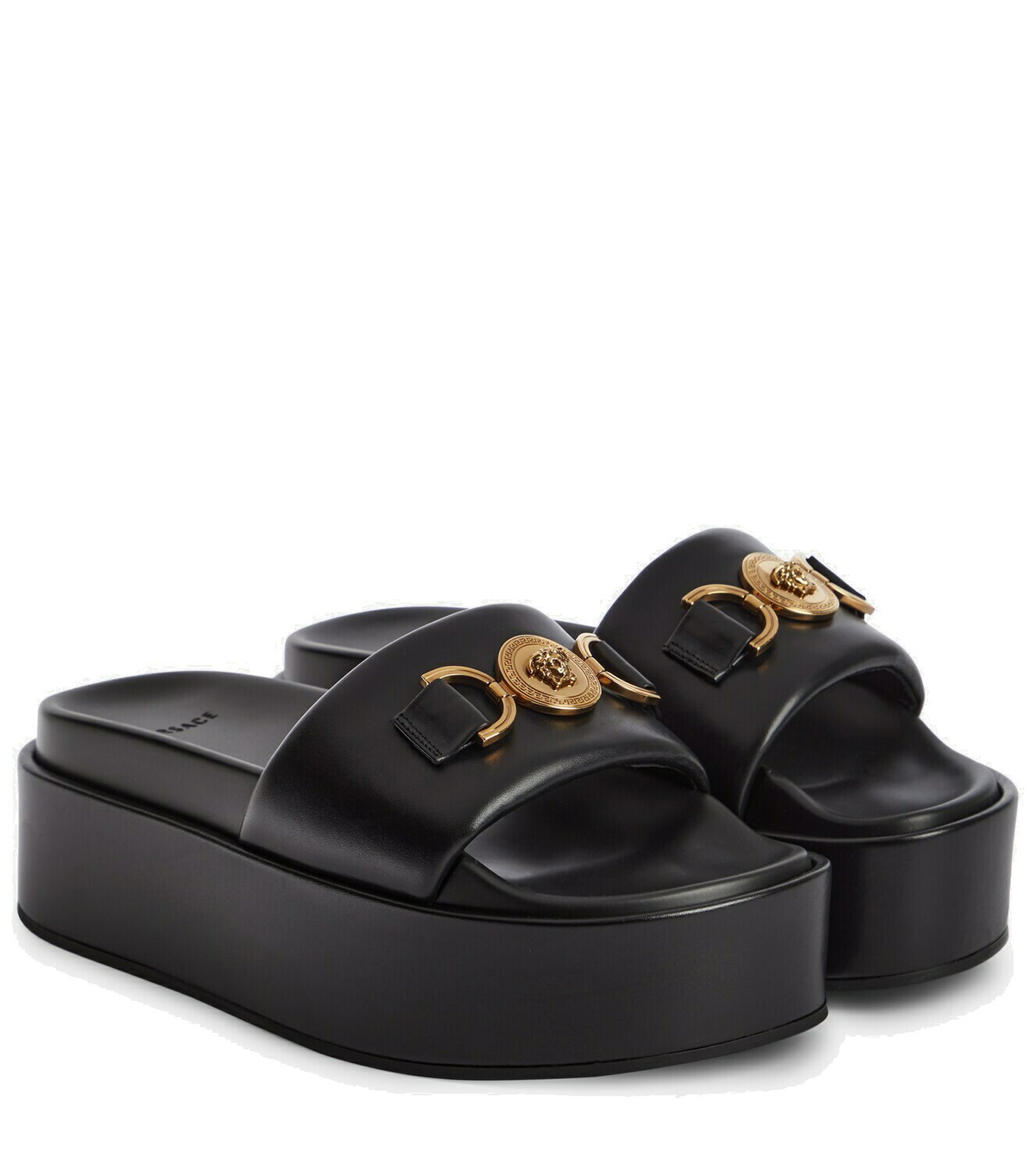 Versace Medusa '95 leather platform slides Versace