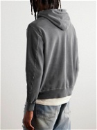 Remi Relief - Distressed Cotton-Jersey Hoodie - Gray