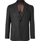 NN07 - Harvey Unstructured Flannel Suit Jacket - Gray
