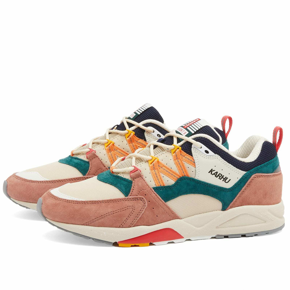 Karhu Men's Fusion 2.0 Sneakers in Cork/Tangerine