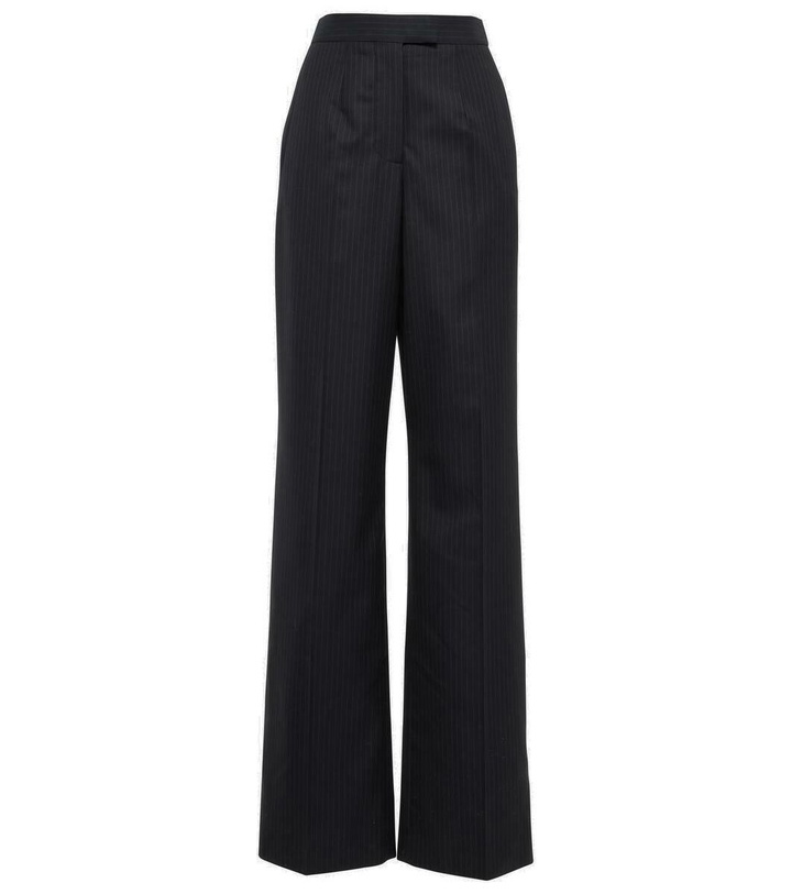 Photo: Alexander McQueen Pinstripe wool wide-leg pants