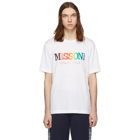 Missoni White Rainbow Logo T-Shirt