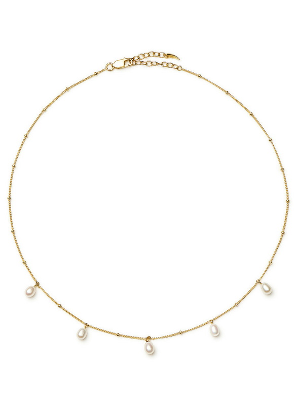 Photo: Missoma Pearl Baya 18kt Gold-plated Choker Necklace - One Size